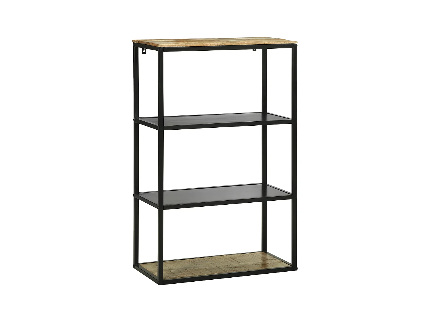 Bibliothèque | Etagère de rangement | Meuble de rangement 70x35x110 cm en bois massif mangue brut
