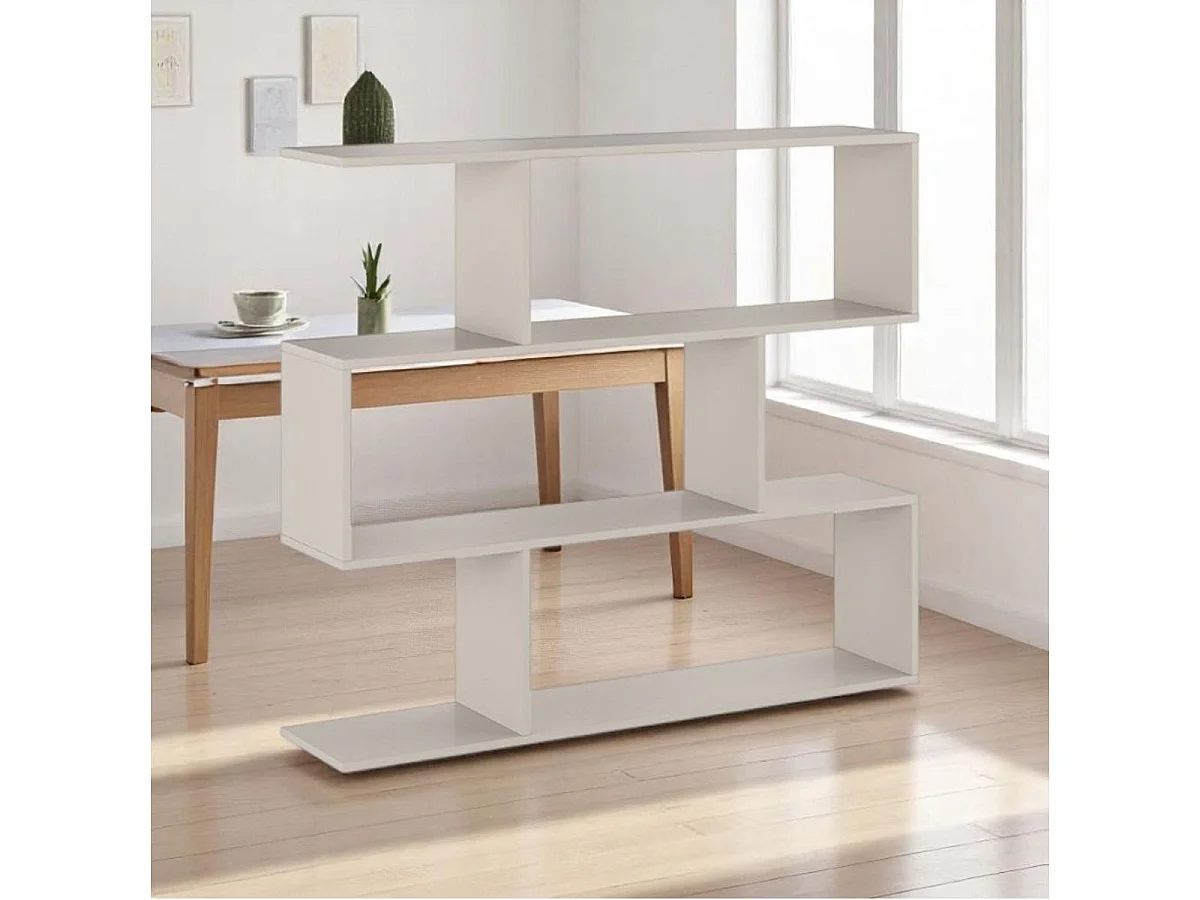 Estantería New Aura 3 niveles beige 96,3x110x24,6 cm