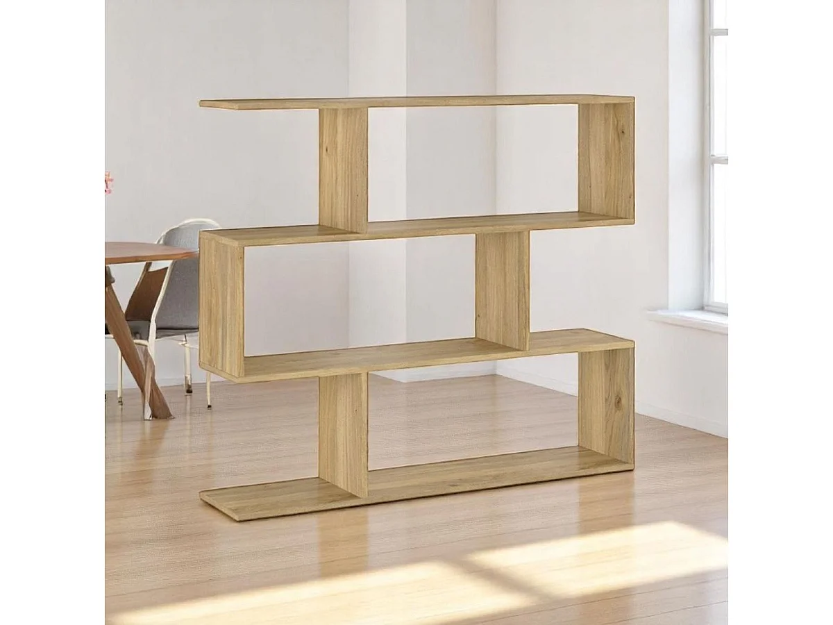 Estantería New Aura 3 niveles natural 96,3x110x24,6 cm