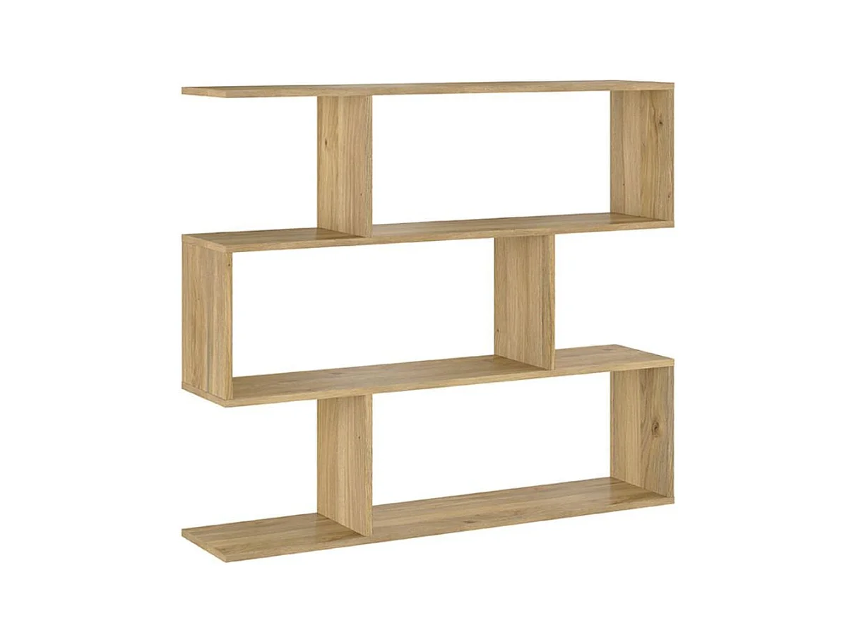 Estantería New Aura 3 niveles natural 96,3x110x24,6 cm