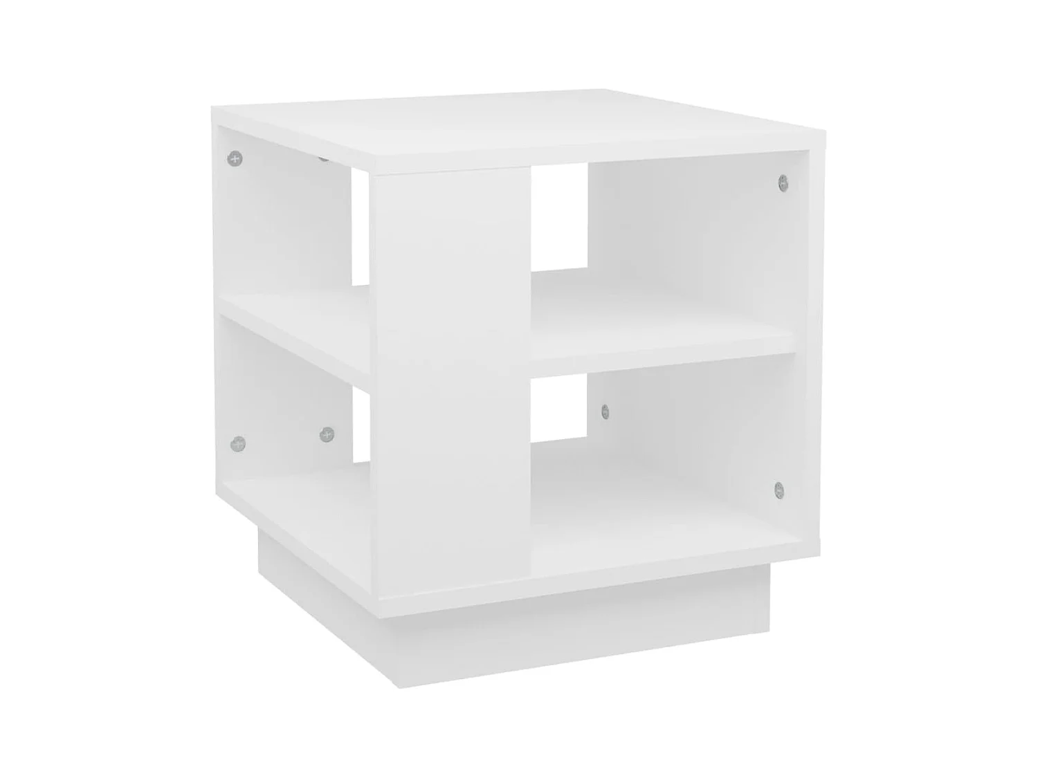 Table basse Blanc 40x40x43 cm Bois d'ingénierie FR579162