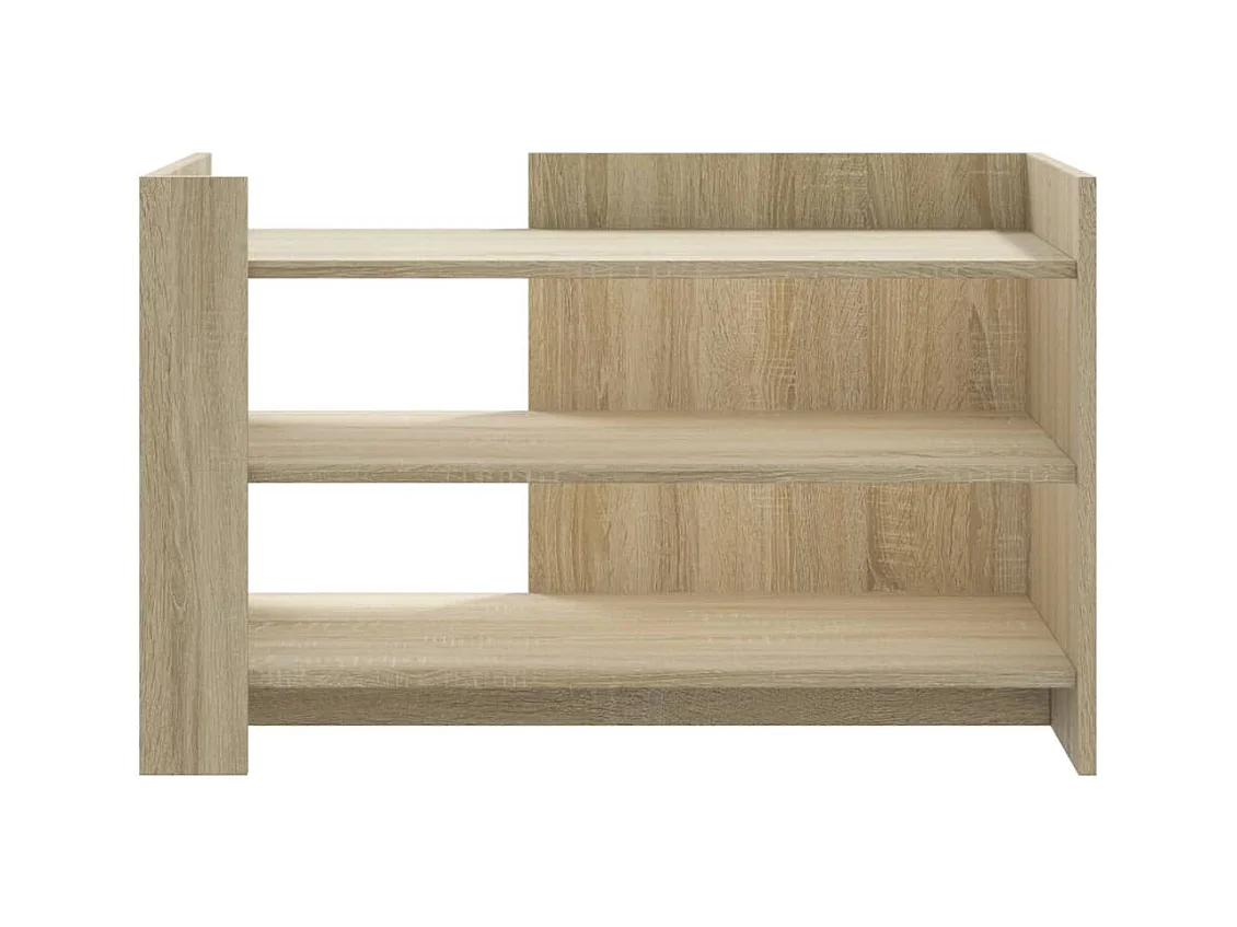 Table basse chêne sonoma 80x50x50 cm bois d'ingénierie FR808555