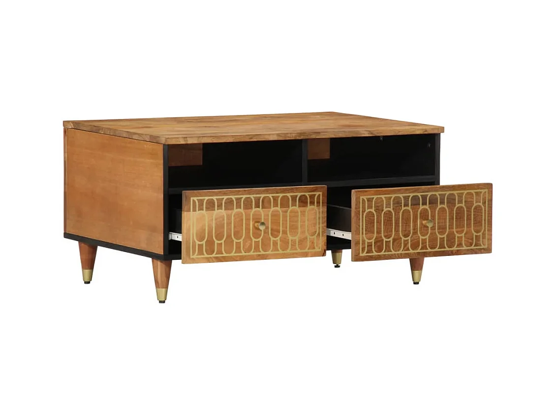 Table basse 80x54x40 cm bois de manguier massif FR147675