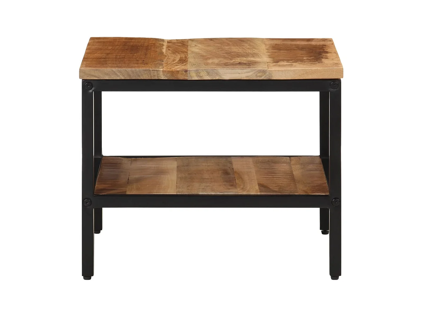 Mesa de centro 45x45x35 cm madeira de mangueira áspera maciça PT273636