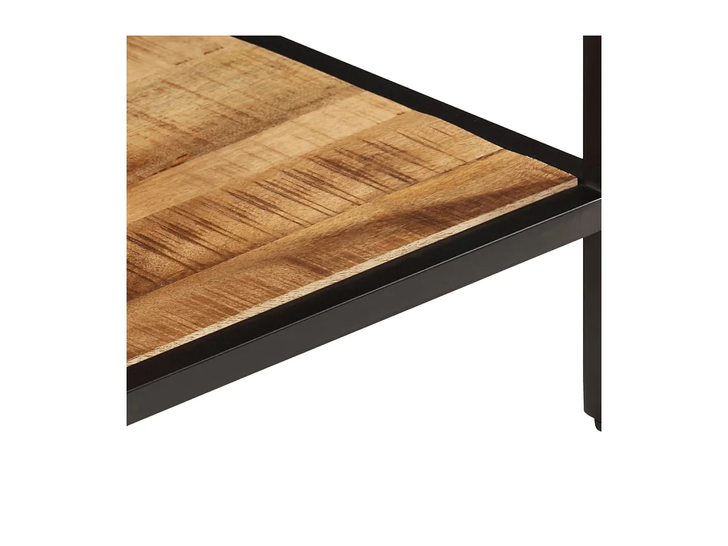 Mesa de centro 45x45x35 cm madeira de mangueira áspera maciça PT273636