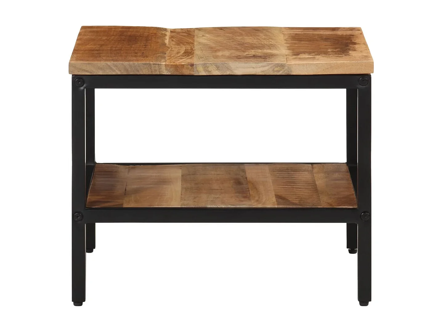 Mesa de centro 45x45x35 cm madeira de mangueira áspera maciça PT273636