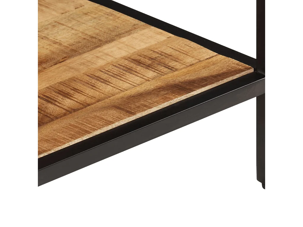 Mesa de centro 45x45x35 cm madeira de mangueira áspera maciça PT273636