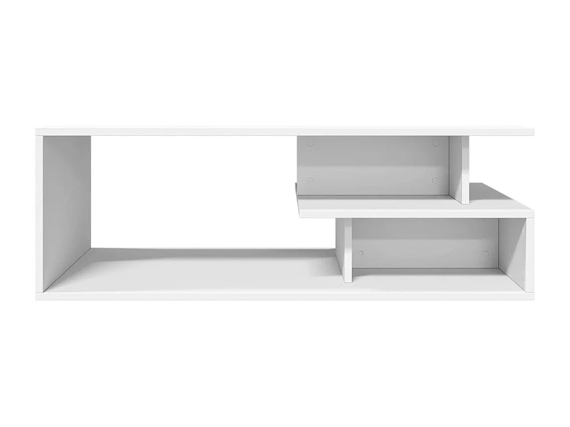 Table basse blanc 102x55x35 cm bois d'ingénierie FR625452