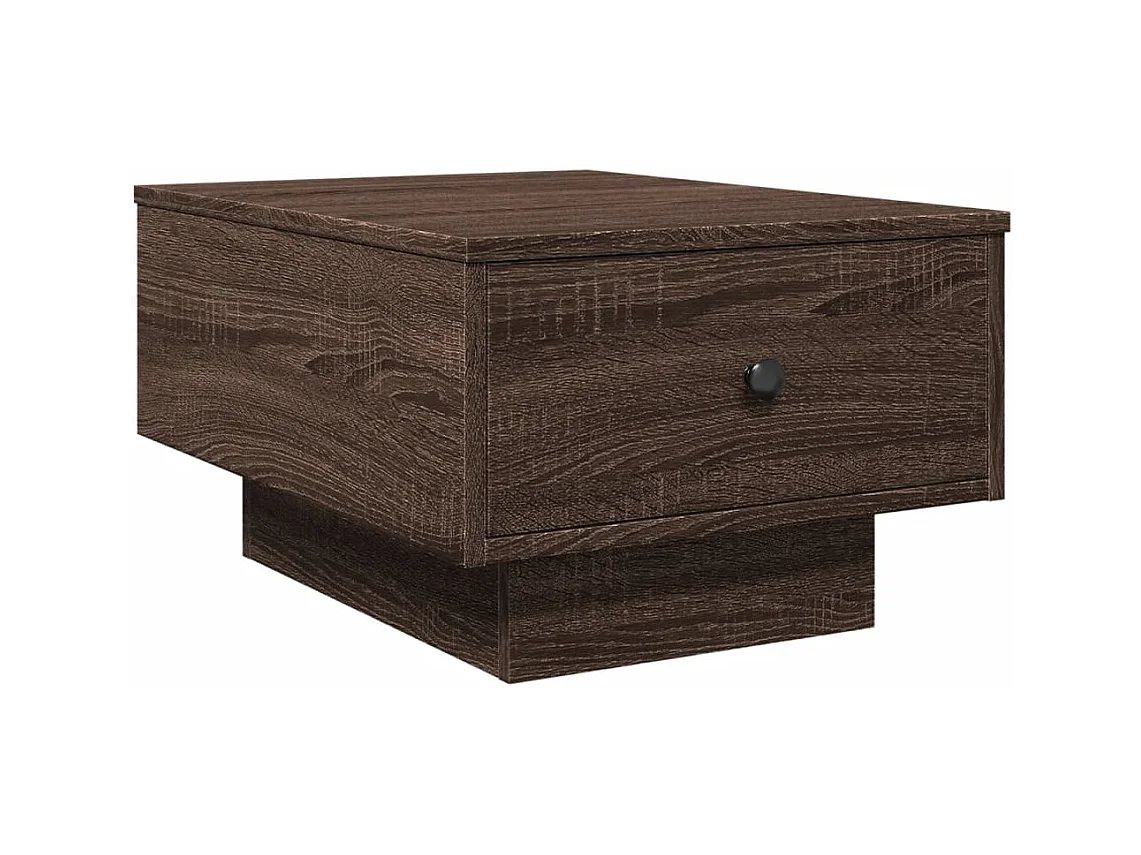 Table basse chêne marron 60x45x31 cm bois d'ingénierie FR956004