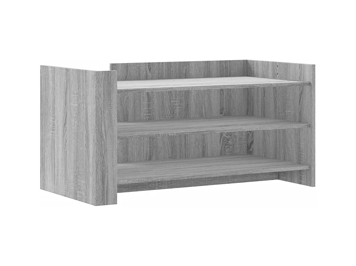 Mesa de centro madera de ingeniería gris Sonoma 100x50x50 cm ES148206