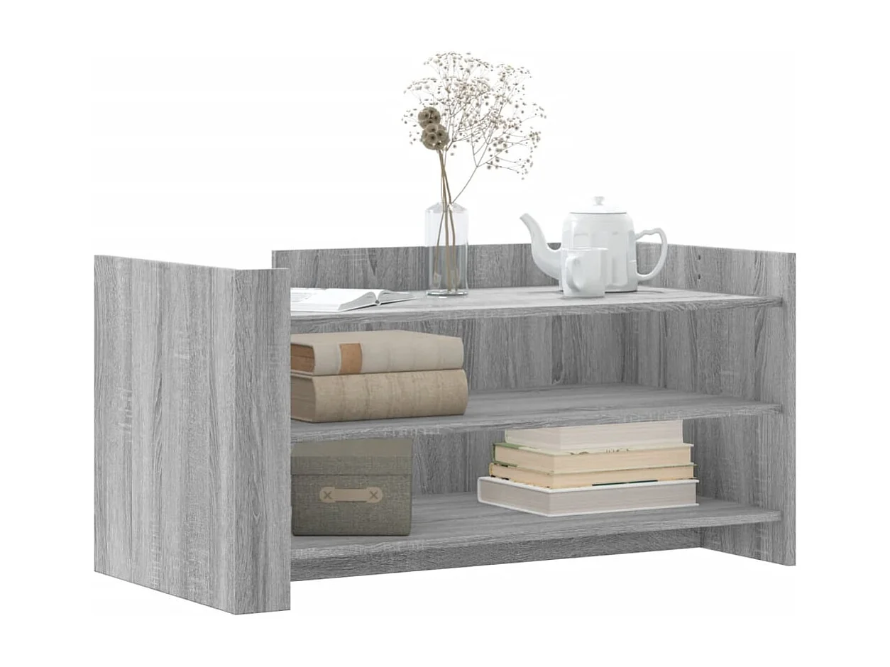 Mesa de centro madera de ingeniería gris Sonoma 100x50x50 cm ES148206