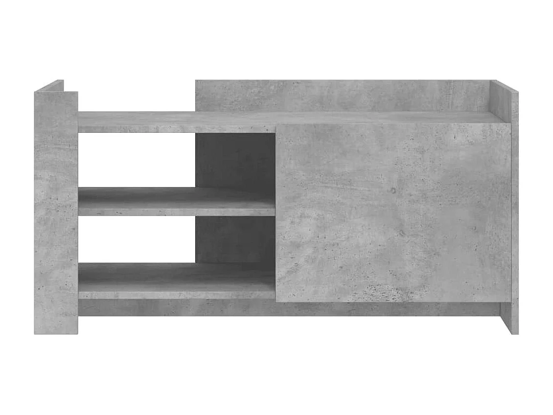 Table basse gris béton 100x50x50 cm bois d'ingénierie FR573211