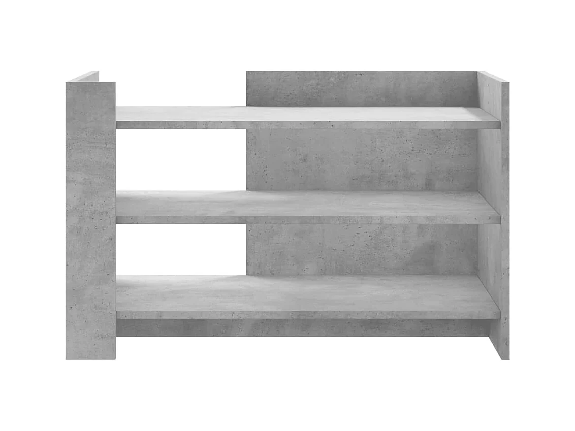 Mesa de centro madera de ingeniería gris hormigón 80x50x50 cm ES699379