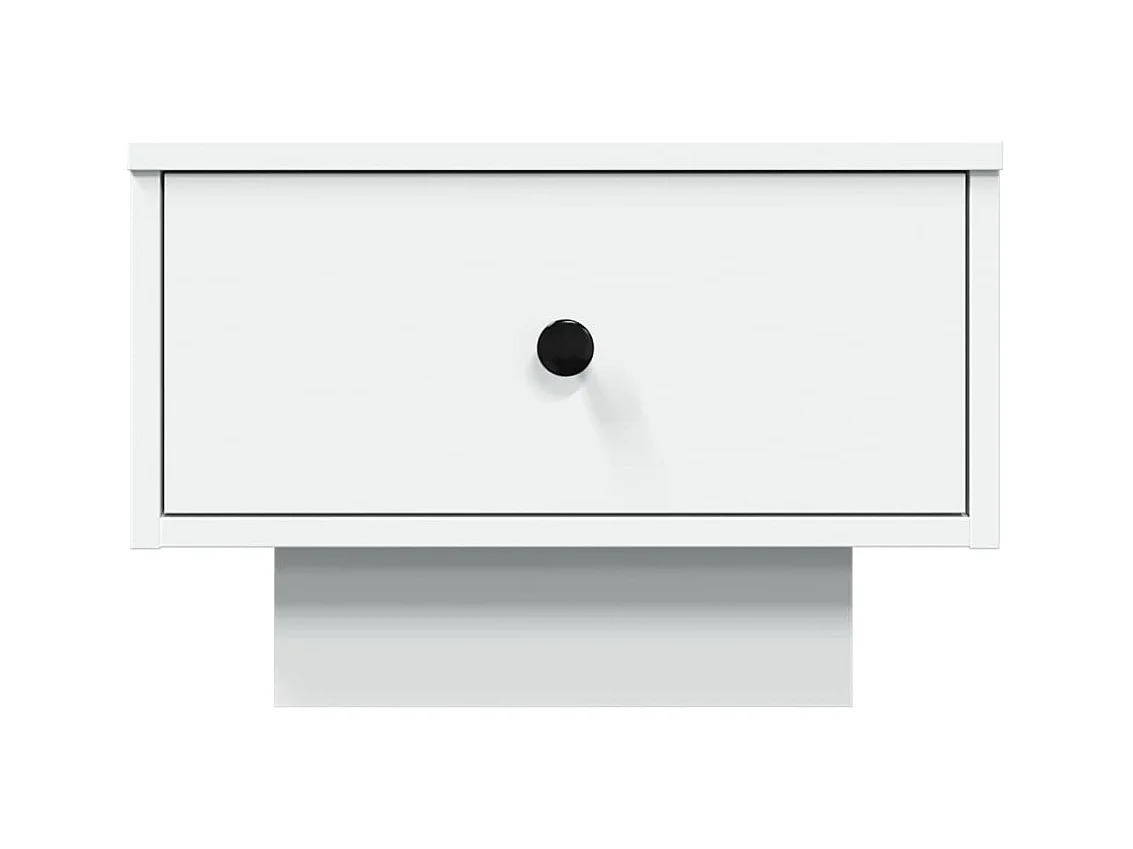 Table basse blanc 60x45x31 cm bois d'ingénierie FR761715