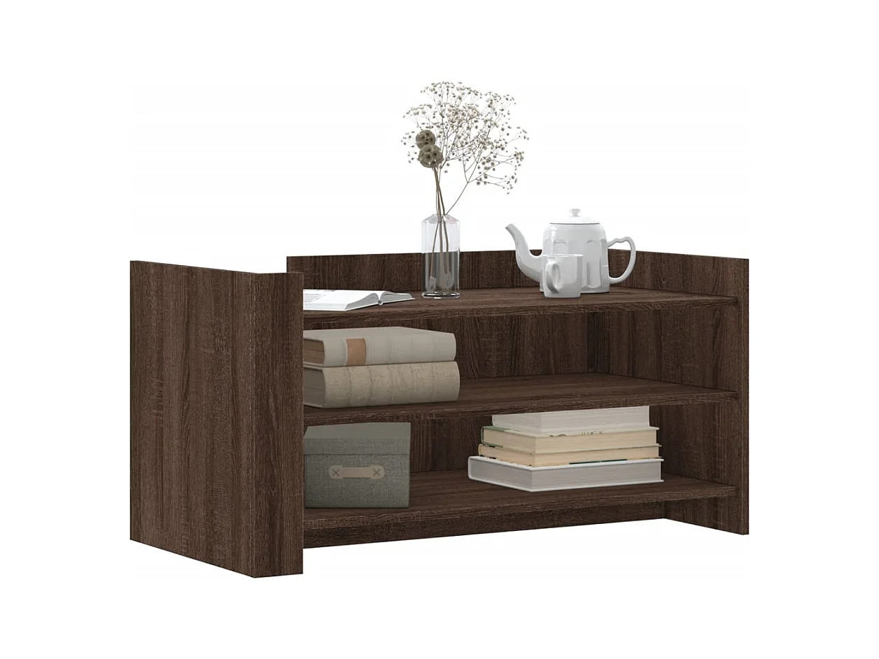 Mesa de centro madera de ingeniería marrón roble 100x50x50 cm ES639574