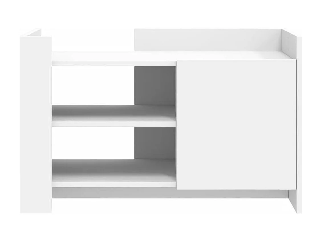 Mesa de centro madera de ingeniería blanca 80x50x50 cm ES994733