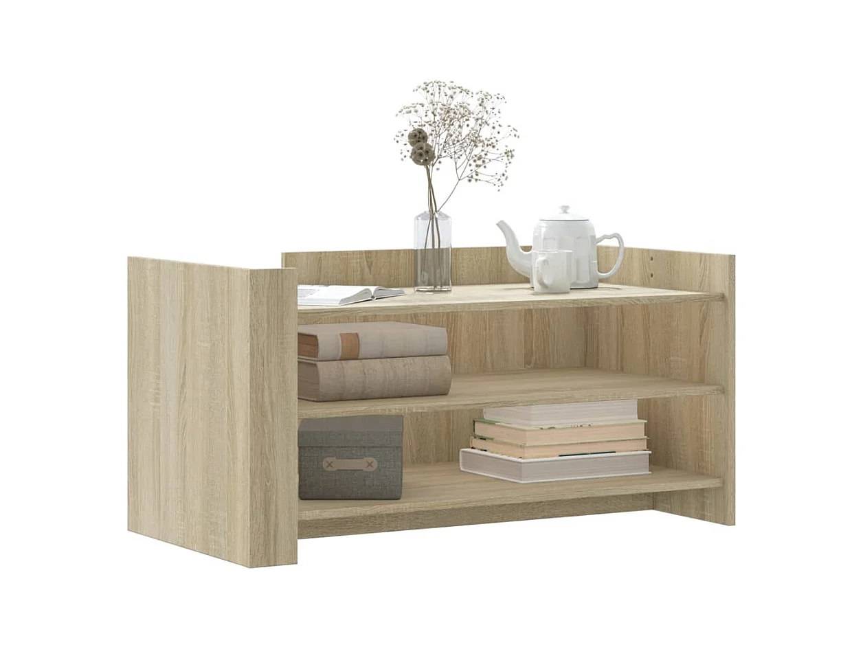 Mesa de centro madera de ingeniería roble Sonoma 100x50x50 cm ES702955