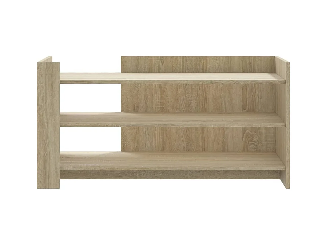 Mesa de centro madera de ingeniería roble Sonoma 100x50x50 cm ES702955