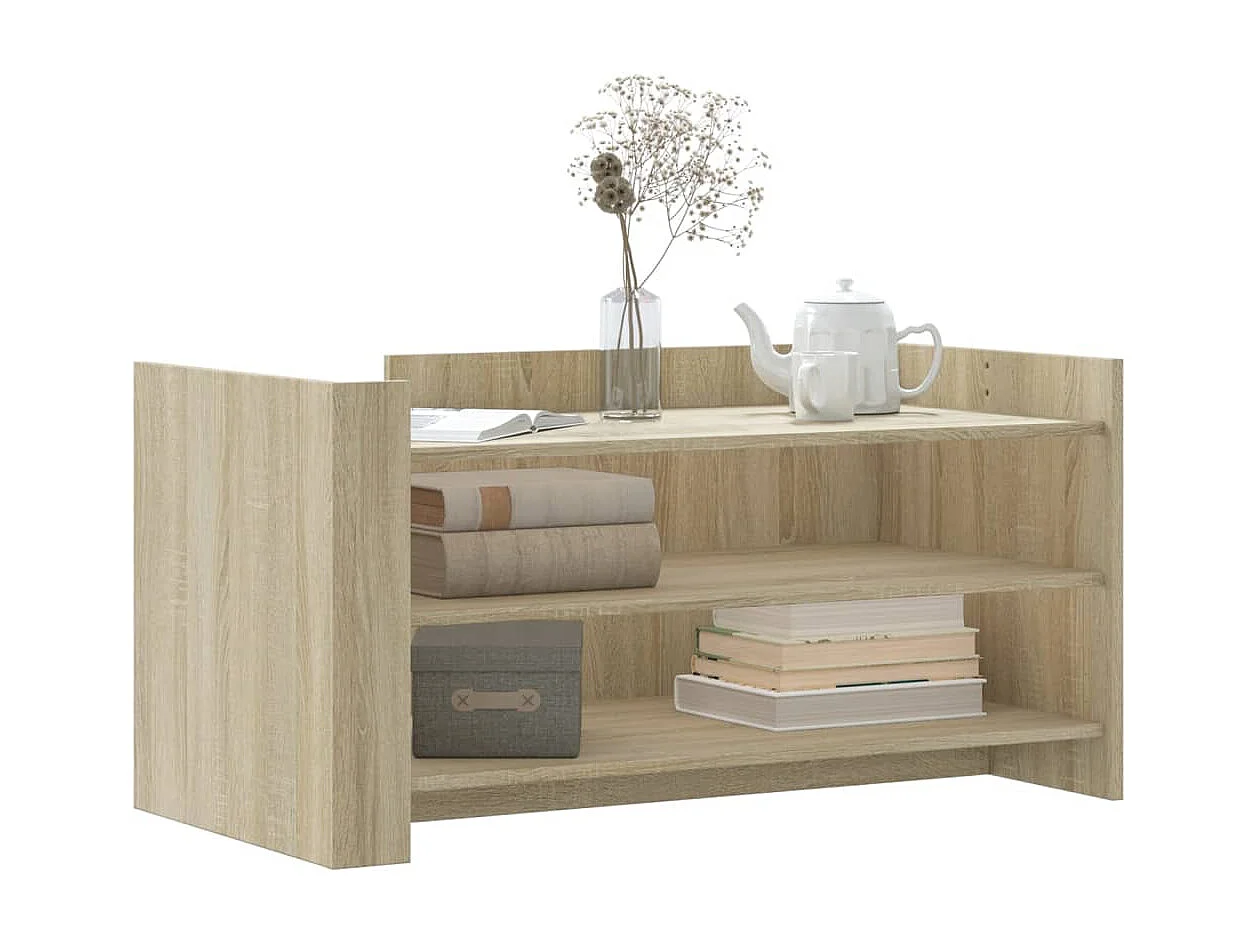 Mesa de centro madera de ingeniería roble Sonoma 100x50x50 cm ES702955