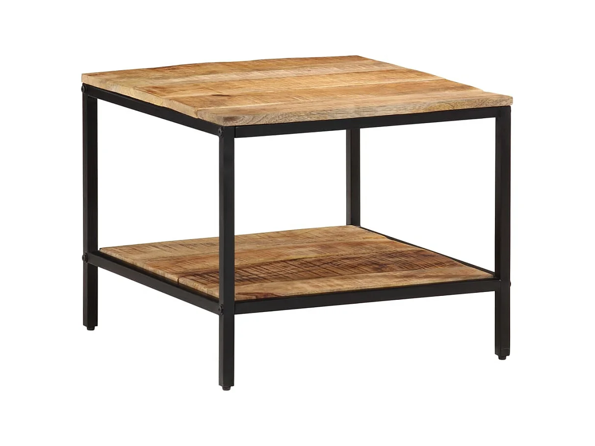 Mesa de centro 55x55x45 cm madeira de mangueira áspera maciça PT380867