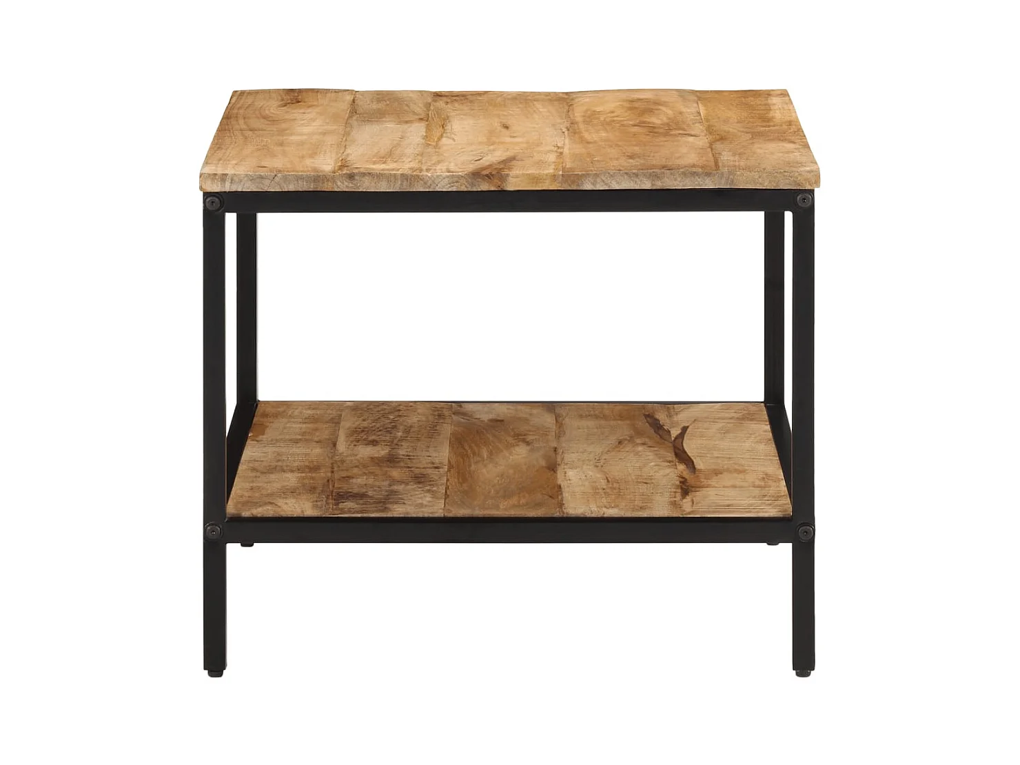 Mesa de centro 55x55x45 cm madeira de mangueira áspera maciça PT380867