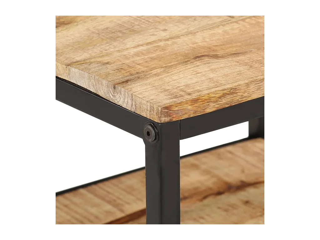 Mesa de centro 55x55x45 cm madeira de mangueira áspera maciça PT380867