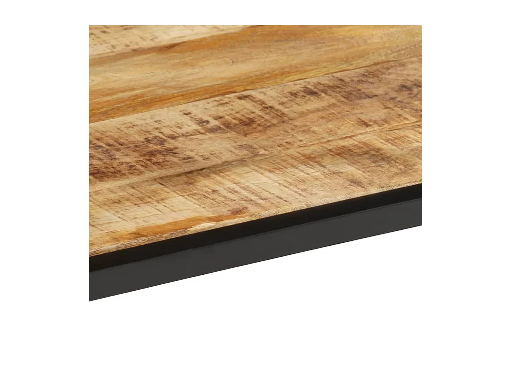 Mesa de centro 55x55x45 cm madeira de mangueira áspera maciça PT380867