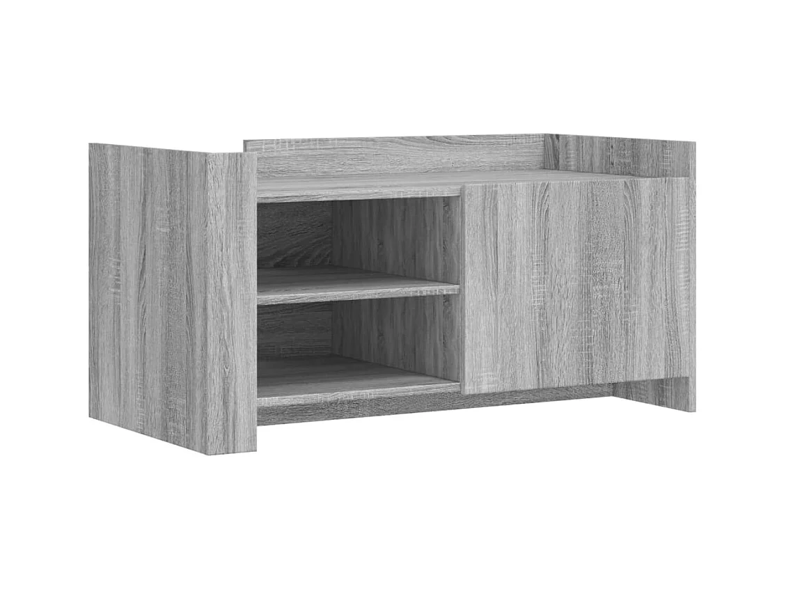 Table basse sonoma gris 100x50x50 cm bois d'ingénierie FR701937