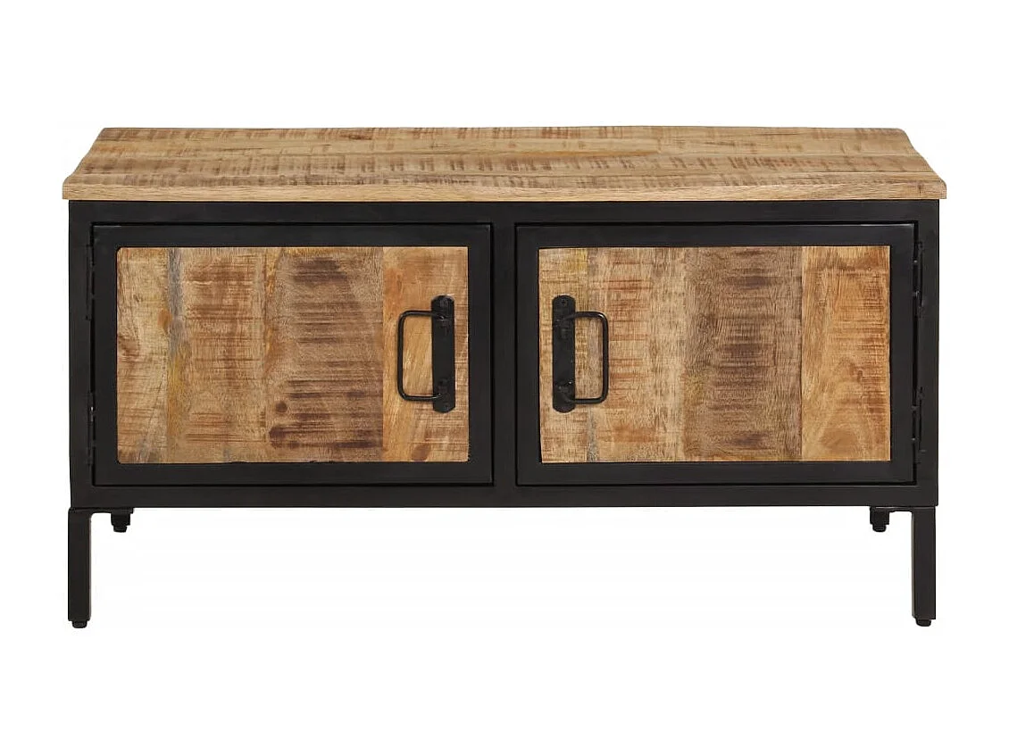 Salontafel 80x50x40 cm massief ruw mangohout BE728743