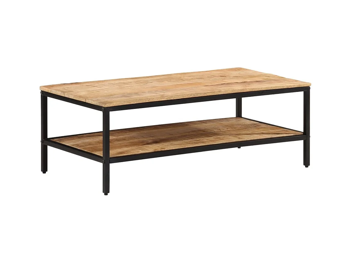 Mesa de centro 100x50x35 cm madeira de mangueira áspera maciça PT768785