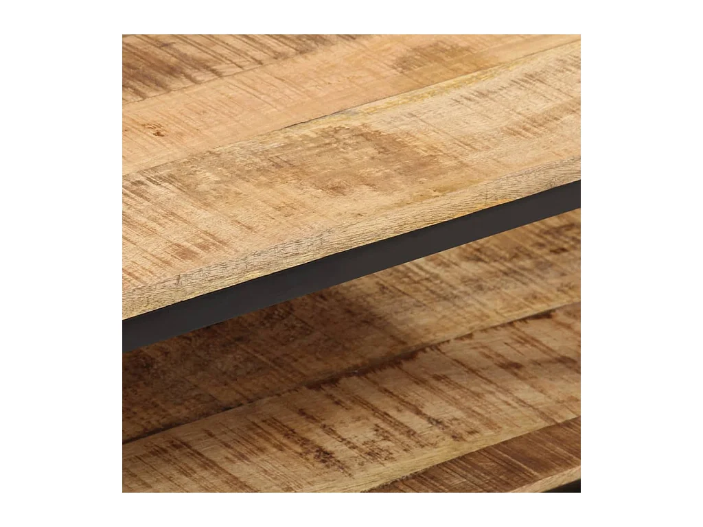 Mesa de centro 100x50x35 cm madeira de mangueira áspera maciça PT768785