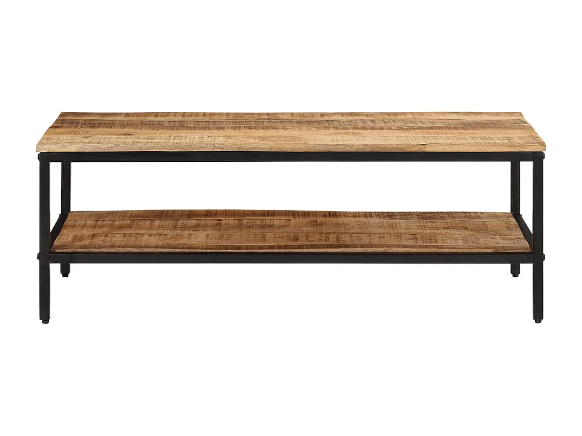 Table basse 100x50x35 cm bois de manguier massif brut FR490111