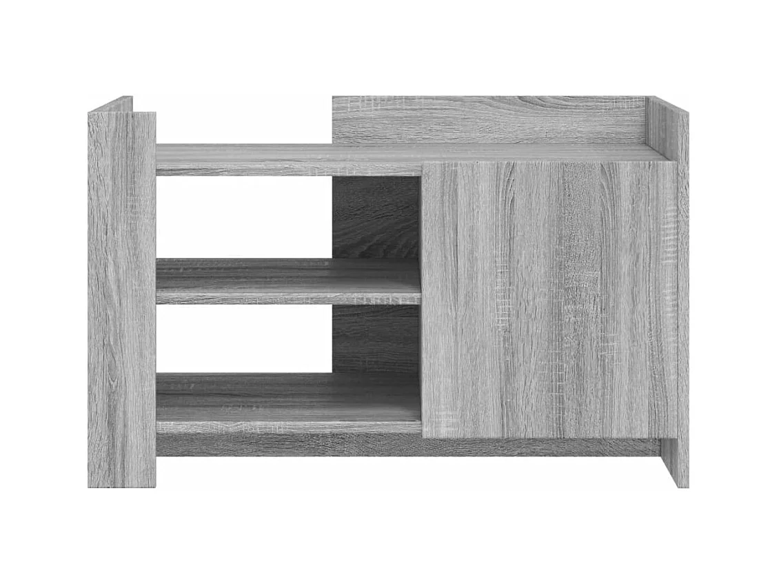 Mesa de centro de madera de ingeniería gris Sonoma 80x50x50 cm ES273283