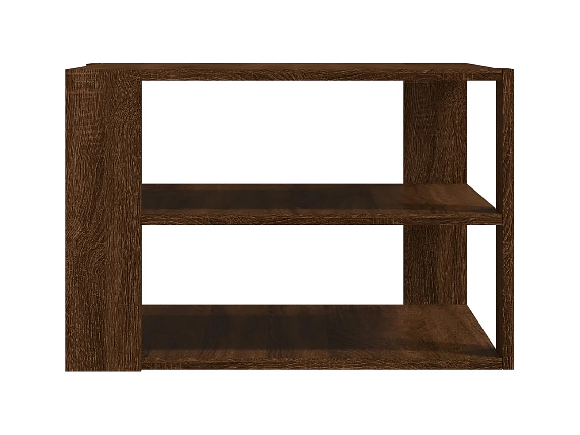 Table basse chêne marron 59,5x59,5x40 cm bois d'ingénierie FR835003