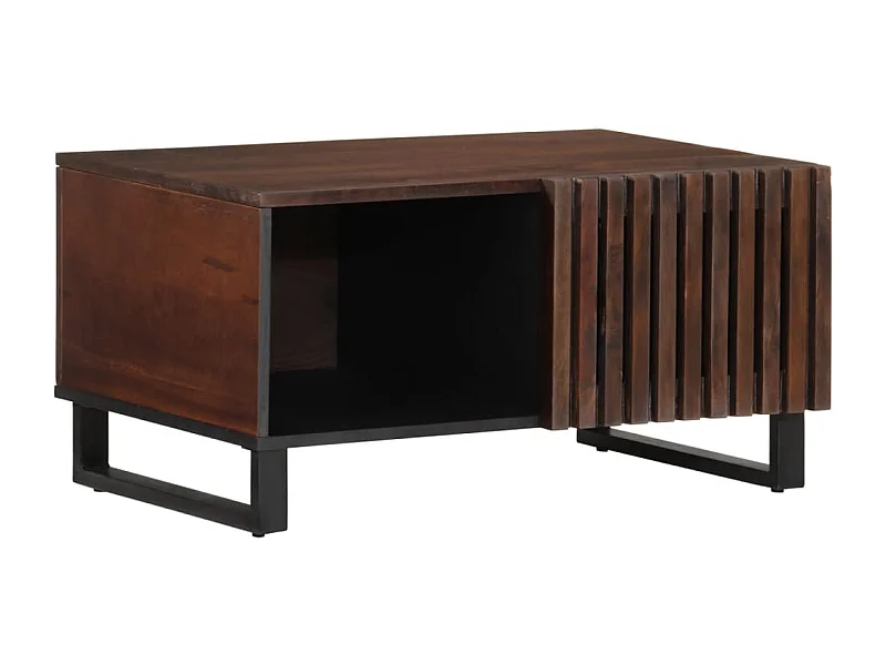 Mesa de centro 80x51x40 cm madeira de mangueira maciça castanho PT758932