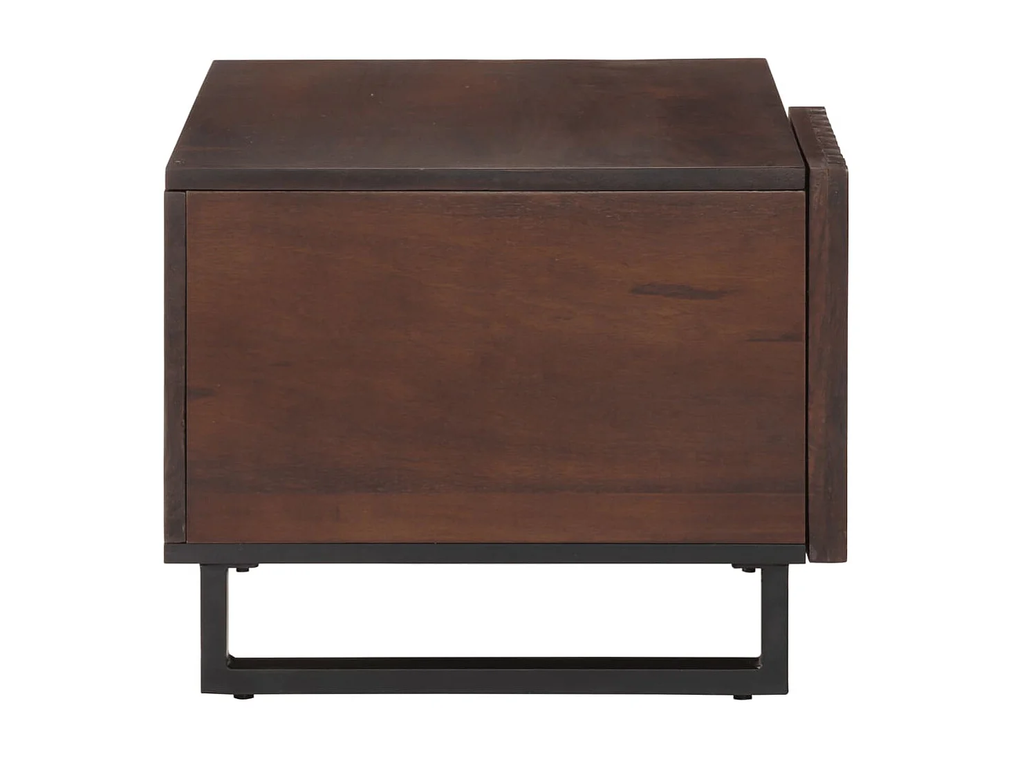 Table basse marron 80x51x40 cm bois de massif manguier FR762760