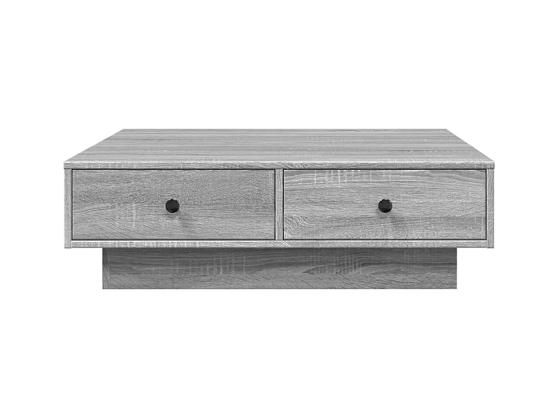Table basse Sonoma gris 90x90x28 cm Bois d'ingénierie FR121764