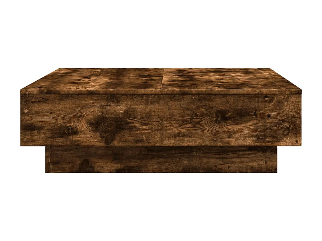 Mesa de centro madera de ingeniería roble ahumado 90x90x28 cm ES248577