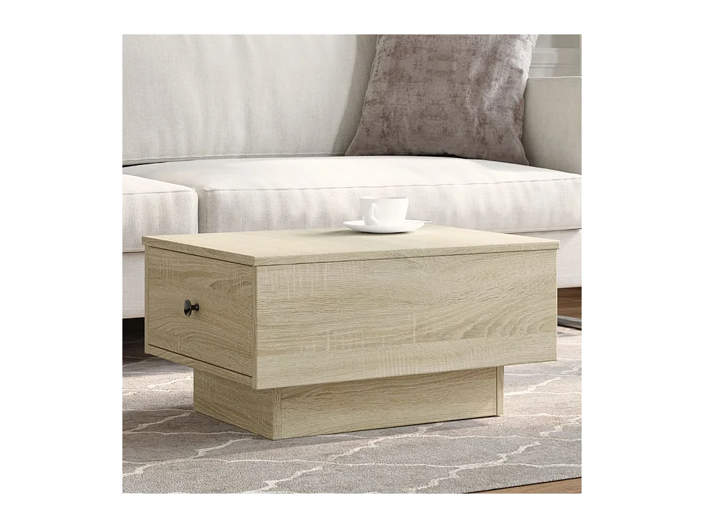 Table basse chêne sonoma 60x45x31 cm bois d'ingénierie FR841834