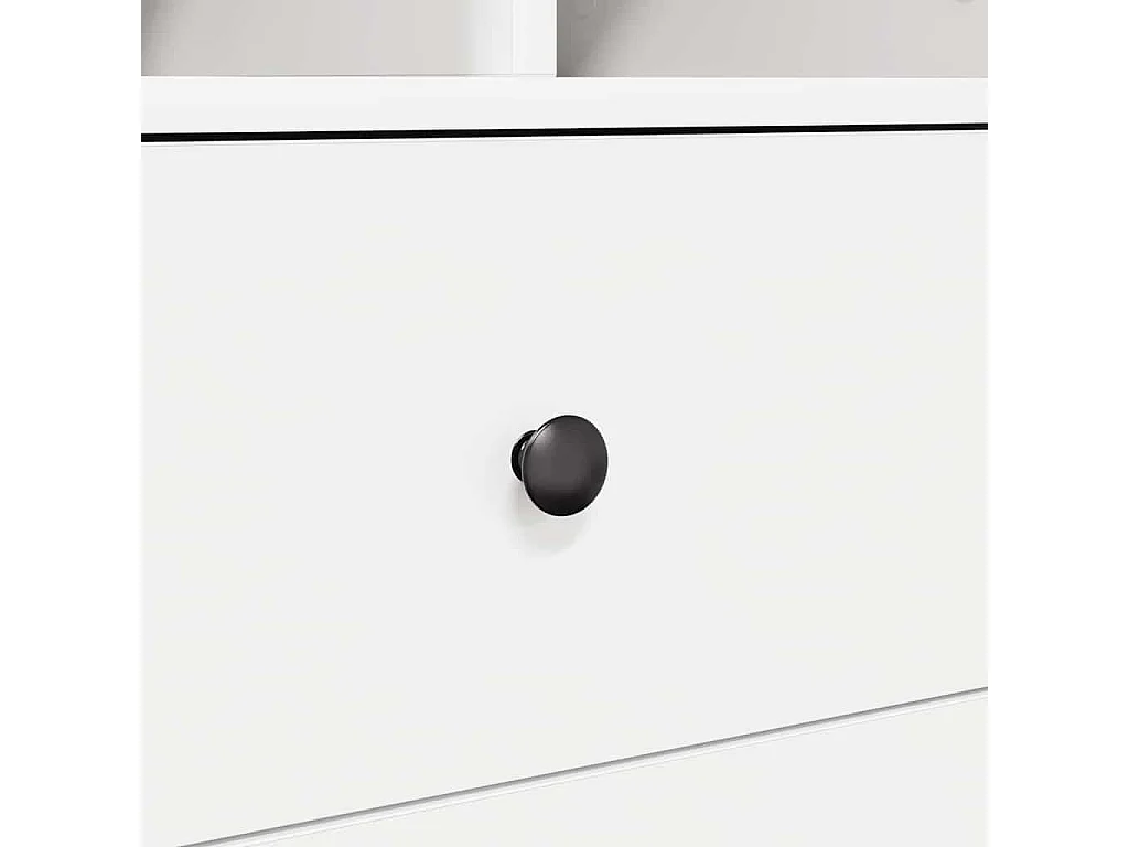 Bureau avec tiroir 2 pcs Blanc