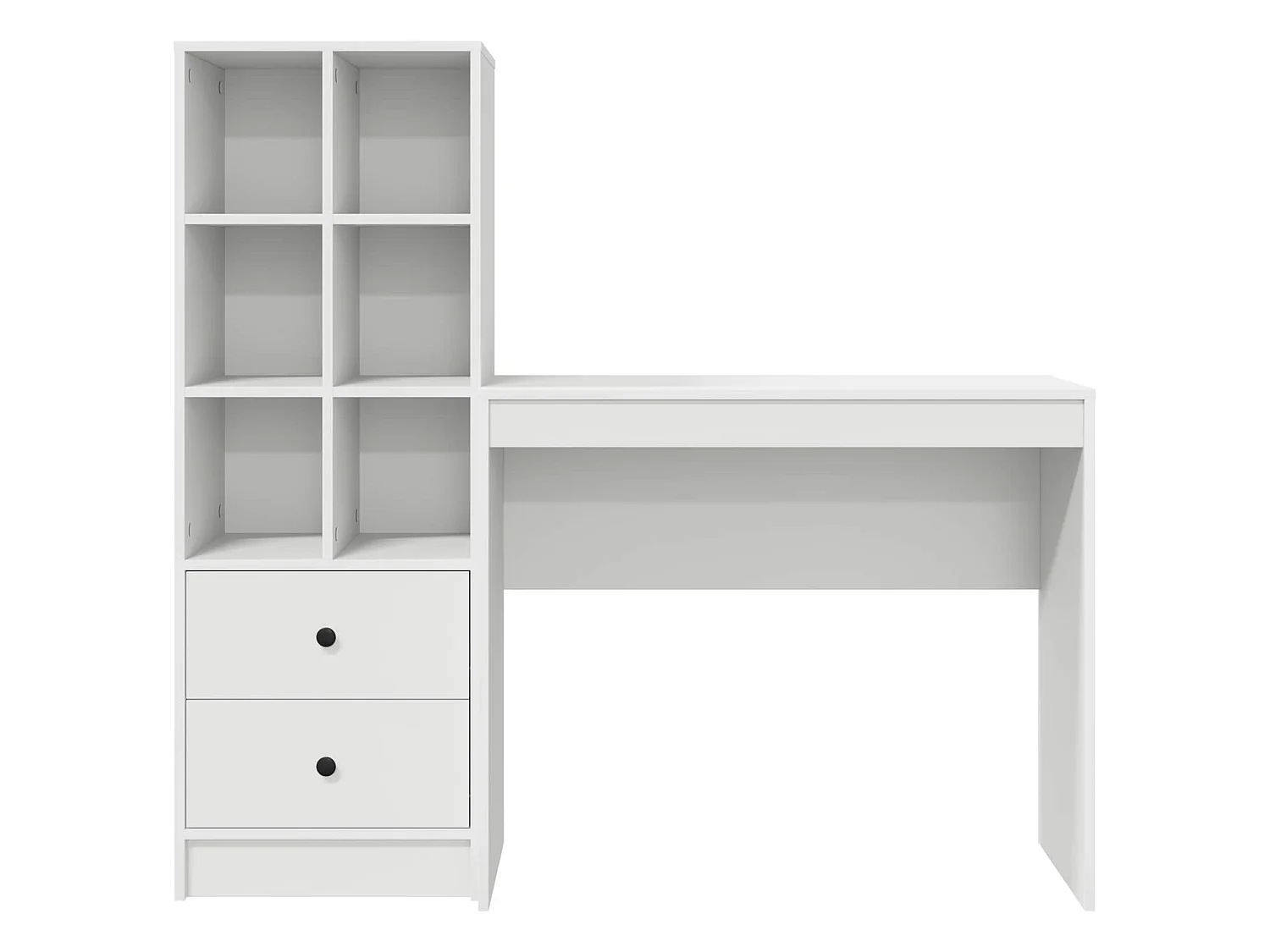 Escritorio con cajón con estante con almacenamiento 2 pcs