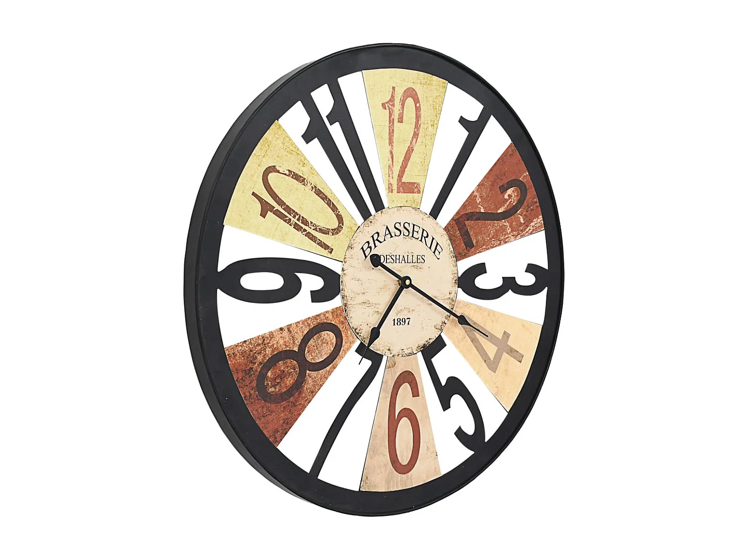 Horloge murale Métal 60 cm Multicolore FR862962