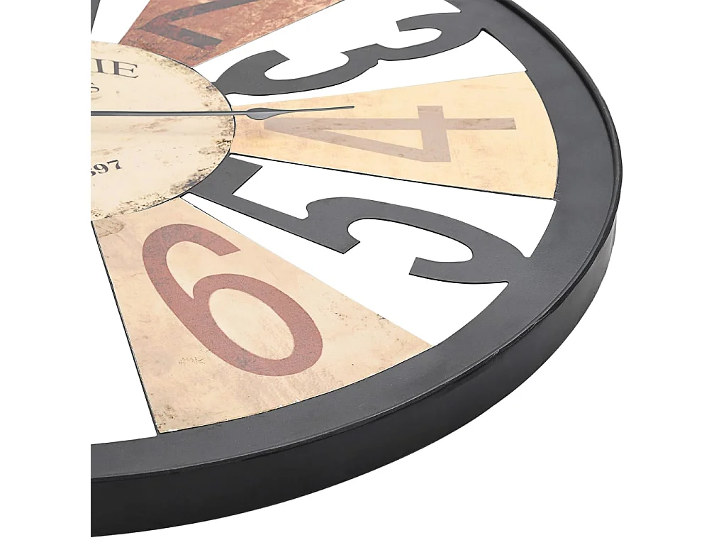Horloge murale Métal 60 cm Multicolore FR862962