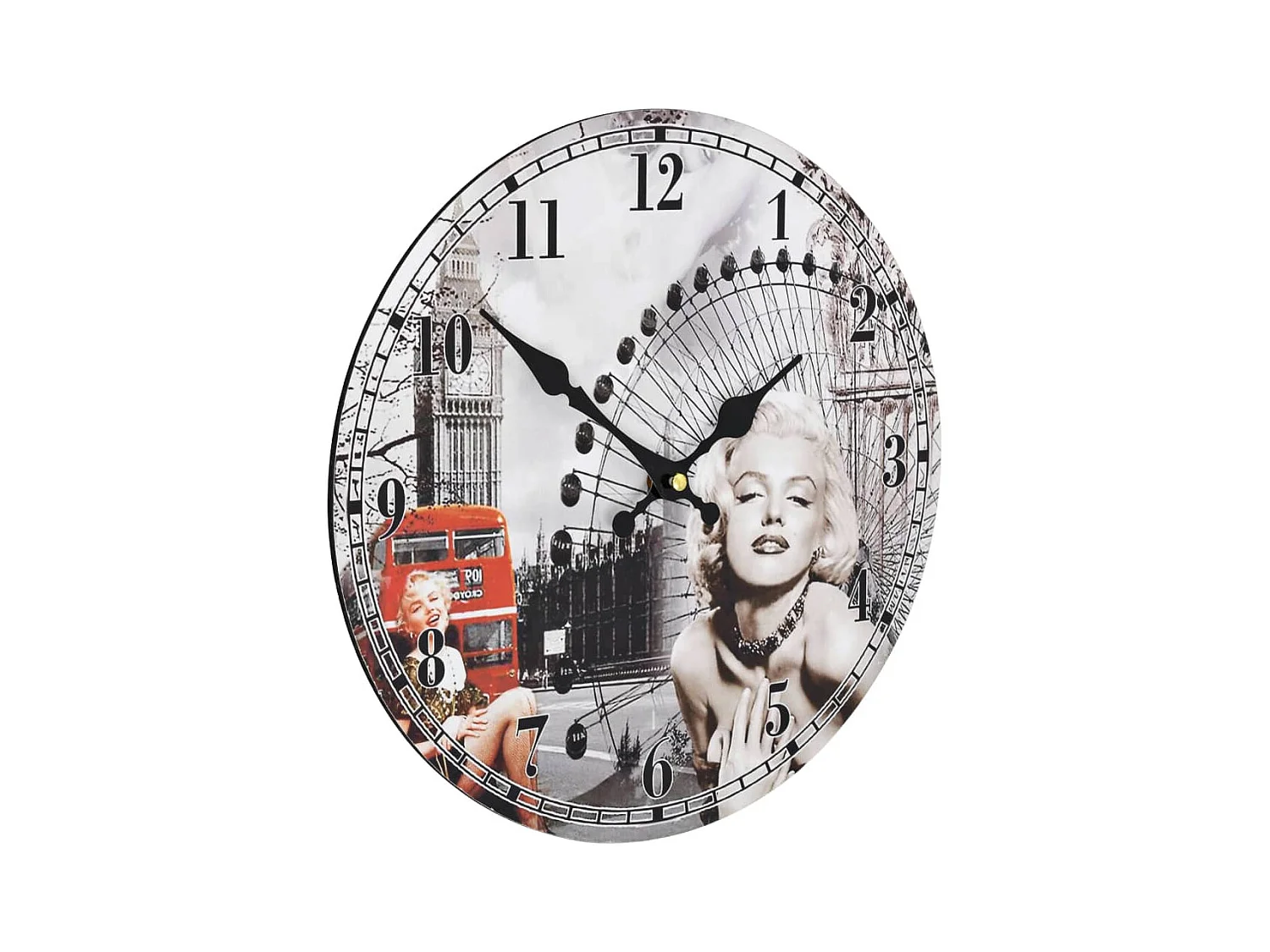 Horloge murale vintage Marilyn Monroe 30 cm FR937590