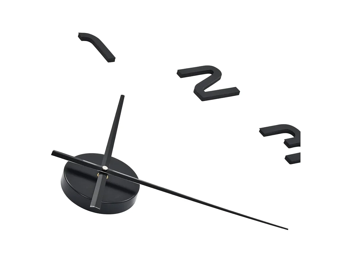 Horloge murale 3D Design moderne 100 cm XXL Noir FR334112