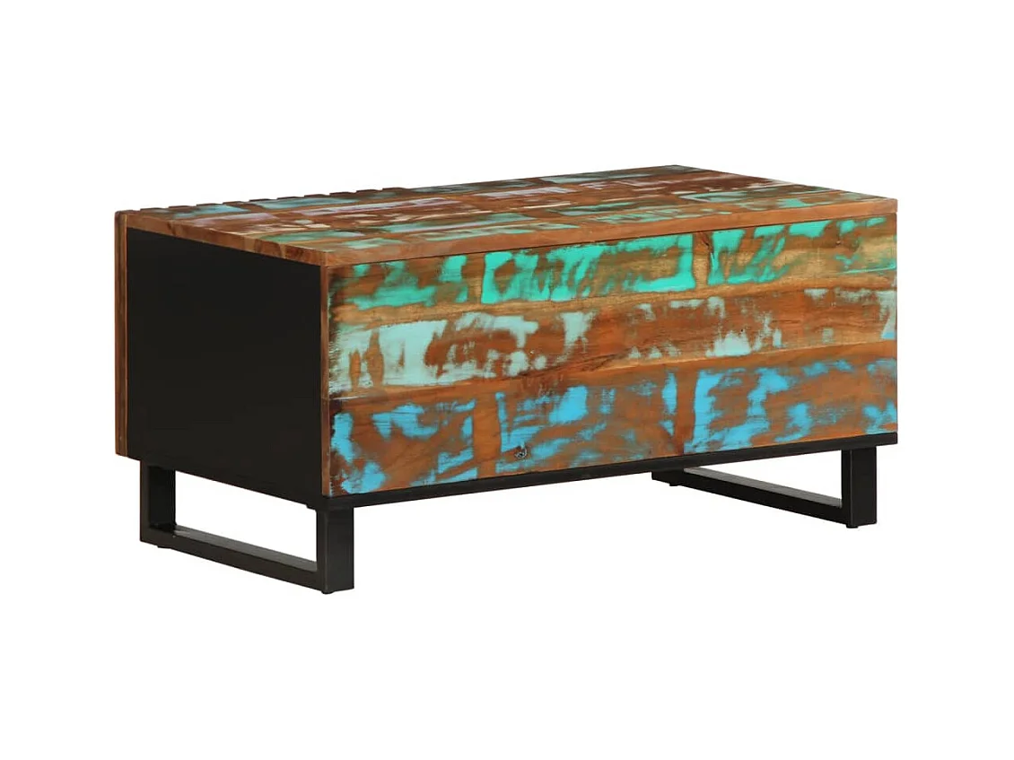 Mesa de centro madera maciza de acacia 80x51x40 cm ES717519