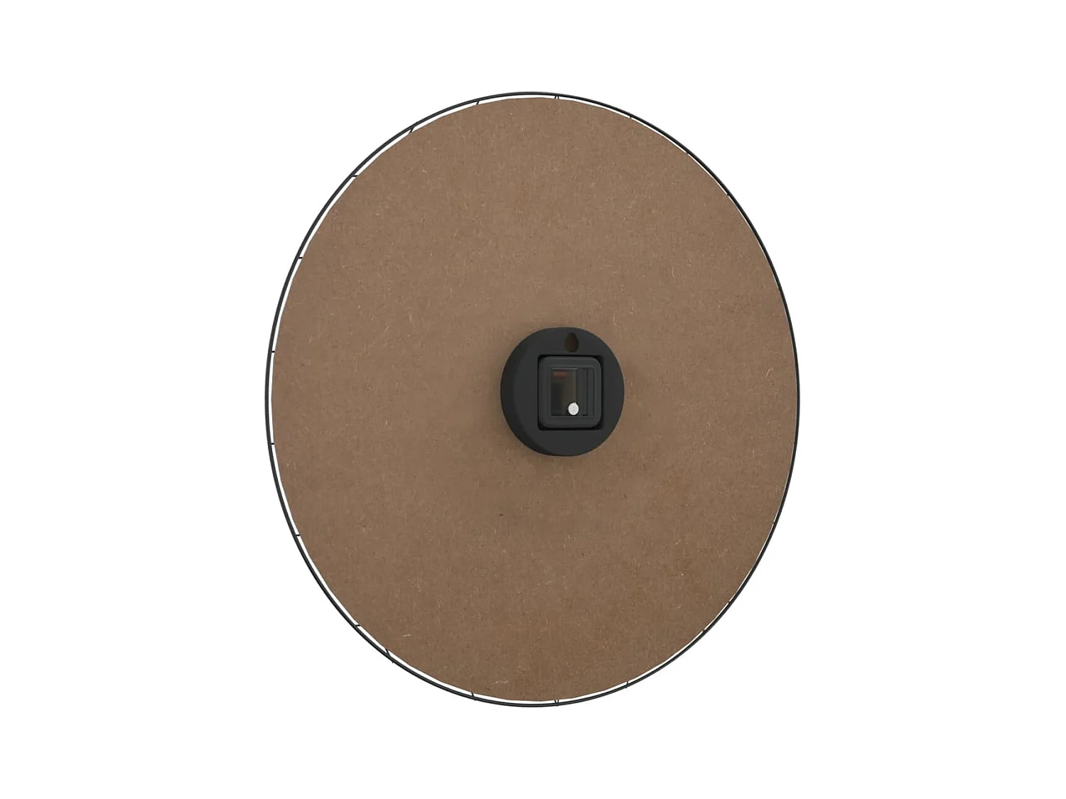 Horloge murale jaune et noir Ø50 cm bois d'ingénierie FR291050