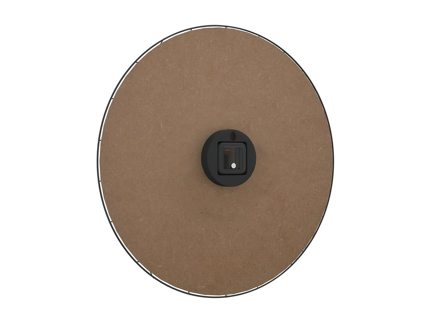 Horloge murale jaune et noir Ø50 cm bois d'ingénierie FR291050