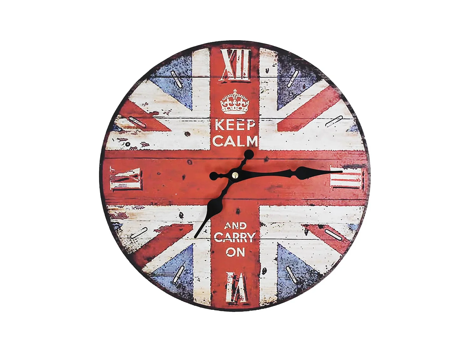 Horloge murale vintage Royaume-Uni 30 cm FR348433