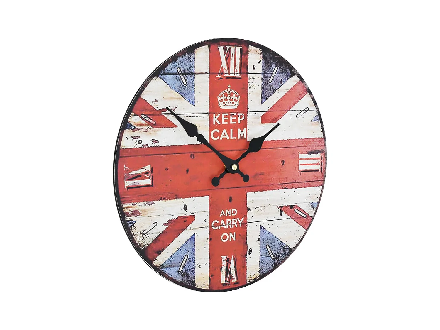 Horloge murale vintage Royaume-Uni 30 cm FR348433